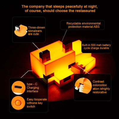 Fox Soft Orange Night Light